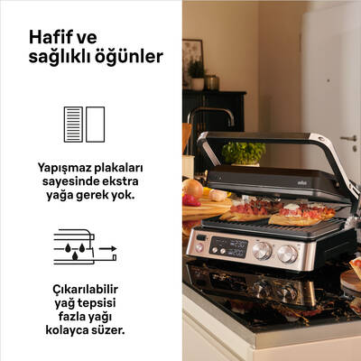 BRAUN MULTIGRILL 7 CG7040 IZGARA&TOST - 2