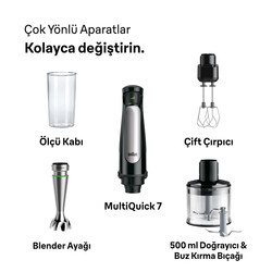 BRAUN MULTIQUICK 7 EL BLENDER MQ7035BI - Thumbnail