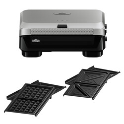BRAUN - Snackmaker 5, SM5005 5 Tost ve Sandviç Makinesi Silver